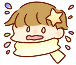 The boy with his friends in the sea. sticker #9983838