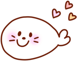 The boy with his friends in the sea. sticker #9983839