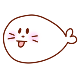 The boy with his friends in the sea. sticker #9983841