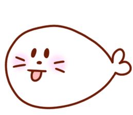 The boy with his friends in the sea. sticker #9983841