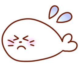 The boy with his friends in the sea. sticker #9983843