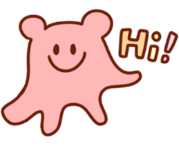 The boy with his friends in the sea. sticker #9983849