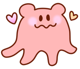 The boy with his friends in the sea. sticker #9983852