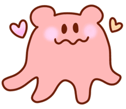 The boy with his friends in the sea. sticker #9983852