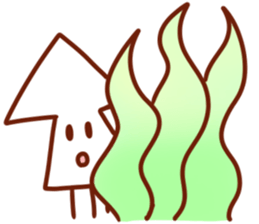 The boy with his friends in the sea. sticker #9983858