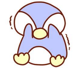 The boy with his friends in the sea. sticker #9983868