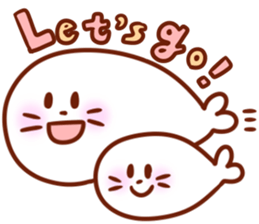 The boy with his friends in the sea. sticker #9983869