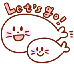 The boy with his friends in the sea. sticker #9983869