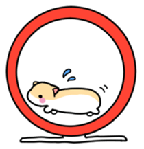 CUTE HAMSTER STAMP sticker #9983941