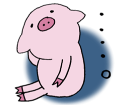 Pig baby. sticker #9984660