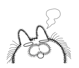 Rabbit of Disheveled Hair 3 sticker #9985650