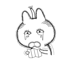 Rabbit of Disheveled Hair 3 sticker #9985670