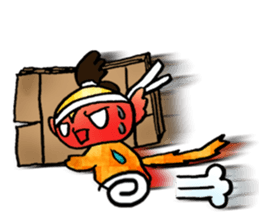 Monkey that must have to move. sticker #9986559