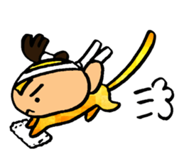 Monkey that must have to move. sticker #9986570