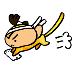 Monkey that must have to move. sticker #9986570