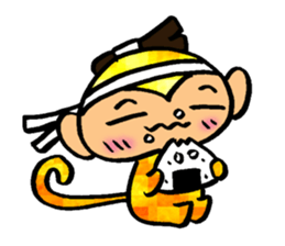 Monkey that must have to move. sticker #9986576