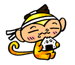 Monkey that must have to move. sticker #9986576