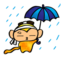 Monkey that must have to move. sticker #9986580