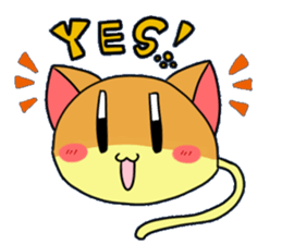 Japanese sponge cake cat SUZU. sticker #9986664