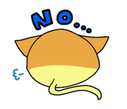 Japanese sponge cake cat SUZU. sticker #9986665