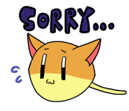 Japanese sponge cake cat SUZU. sticker #9986670