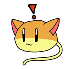 Japanese sponge cake cat SUZU. sticker #9986674