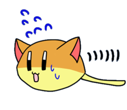 Japanese sponge cake cat SUZU. sticker #9986677