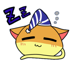 Japanese sponge cake cat SUZU. sticker #9986679