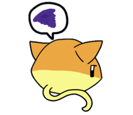 Japanese sponge cake cat SUZU. sticker #9986680