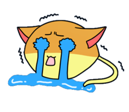 Japanese sponge cake cat SUZU. sticker #9986681