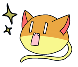 Japanese sponge cake cat SUZU. sticker #9986682