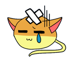 Japanese sponge cake cat SUZU. sticker #9986684