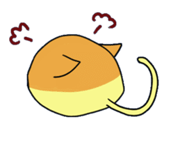 Japanese sponge cake cat SUZU. sticker #9986691