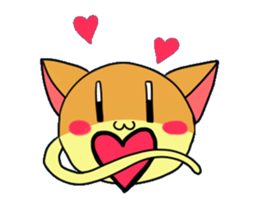 Japanese sponge cake cat SUZU. sticker #9986692