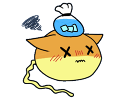 Japanese sponge cake cat SUZU. sticker #9986694