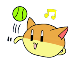 Japanese sponge cake cat SUZU. sticker #9986695