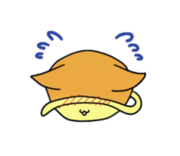 Japanese sponge cake cat SUZU. sticker #9986696