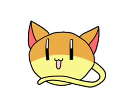 Japanese sponge cake cat SUZU. sticker #9986697