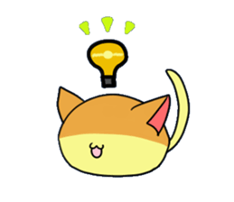 Japanese sponge cake cat SUZU. sticker #9986699