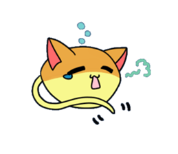 Japanese sponge cake cat SUZU. sticker #9986703