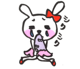 girly cute rabbit sticker #9987147