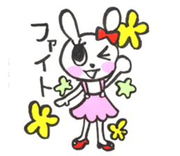 girly cute rabbit sticker #9987151
