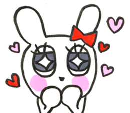girly cute rabbit sticker #9987153