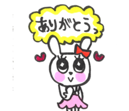 girly cute rabbit sticker #9987154