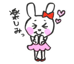 girly cute rabbit sticker #9987155