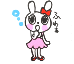girly cute rabbit sticker #9987157