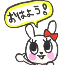 girly cute rabbit sticker #9987158
