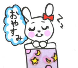 girly cute rabbit sticker #9987160