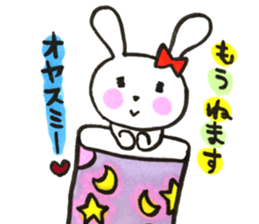 girly cute rabbit sticker #9987161