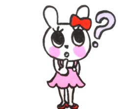 girly cute rabbit sticker #9987163